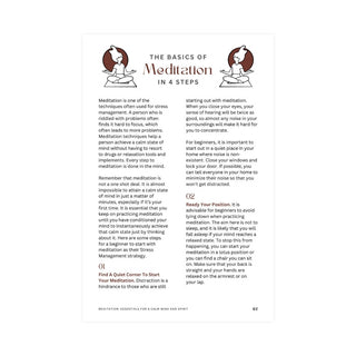 Essentials of Meditation - eBook    from Stonebridge Imports