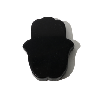 Black Agate Hamsa Hand Carving    from Stonebridge Imports