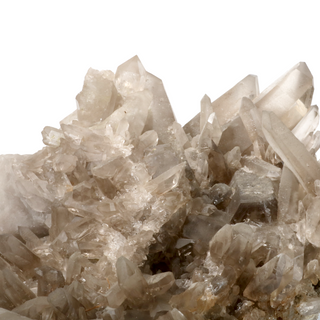 Smoky Quartz Cluster on Iron Stand U#5 - 9"    from Stonebridge Imports