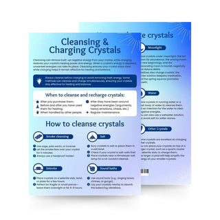 QuickStudy Guide 2.0 - Cleansing and Charging Crystals from Stonebridge Imports
