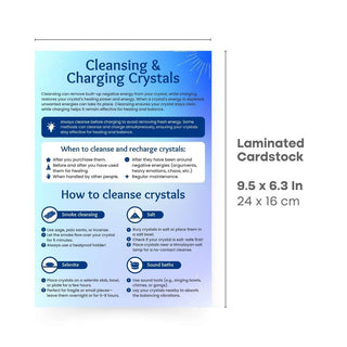 QuickStudy Guide 2.0 - Cleansing and Charging Crystals from Stonebridge Imports