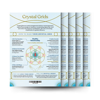 QuickStudy Guide 2.0 - Crystal Grids (Hardcopy 5-pack) from Stonebridge Imports
