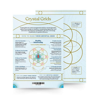 QuickStudy Guide 2.0 - Crystal Grids from Stonebridge Imports