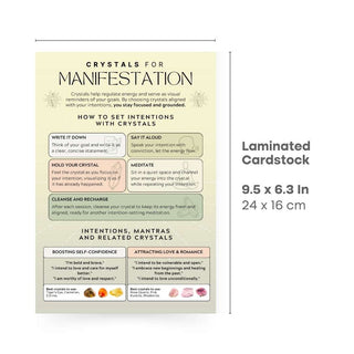 QuickStudy Guide 2.0 - Crystals for Manifestation from Stonebridge Imports