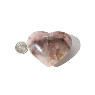 Amethyst and Smoky Quartz Heart #3 - 1 1/2" from The Rock Space