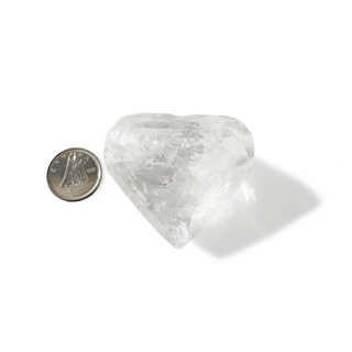 Clear Quartz A Faceted Heart #3 - 1 1/2" from The Rock Space
