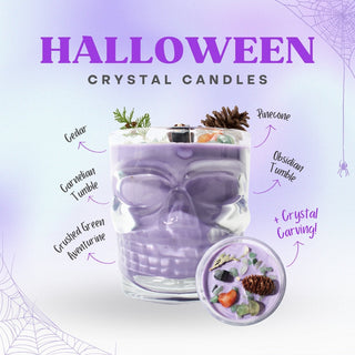 Halloween Crystal Candle 🎃 Add Some Spooky Sparkle to Your Home from The Rock Space