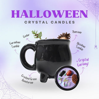 Halloween Crystal Candle 🎃 Add Some Spooky Sparkle to Your Home from The Rock Space
