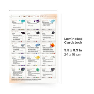 QuickStudy Guide 2.0 - Healing Crystals from Stonebridge Imports