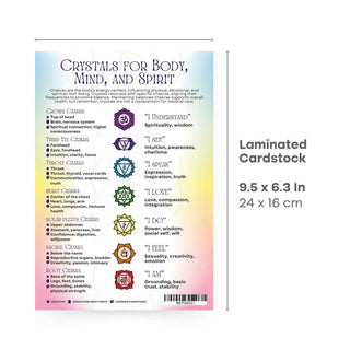 QuickStudy Guide 2.0 - Healing Properties of Common Crystals from Stonebridge Imports