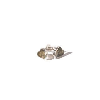 Labradorite Sterling Silver Stud - Single Pair Cloud from Stonebridge Imports