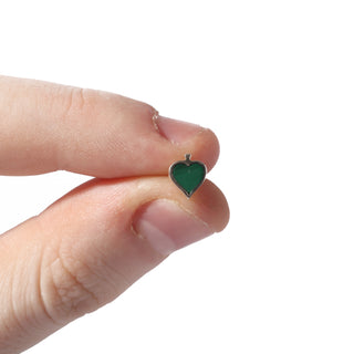 Malachite Sterling Silver Stud - Single Pair    from Stonebridge Imports