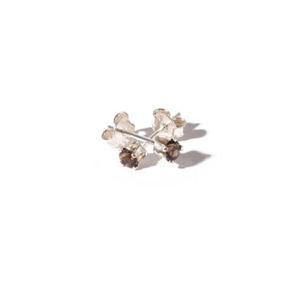 Smoky Quartz Sterling Silver Stud - Single Pair    from Stonebridge Imports