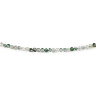 Moss Agate Bead Necklace - 2-3mm from Stonebridge Imports