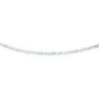 Aquamarine Bead Necklace - 2-3mm from The Rock Space