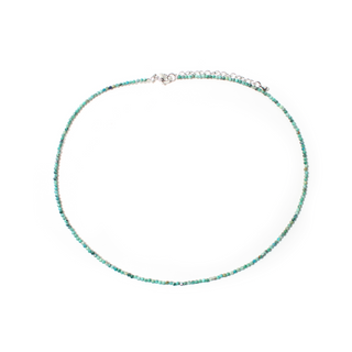 Chrysocolla Bead Necklace - 2-3mm from The Rock Space