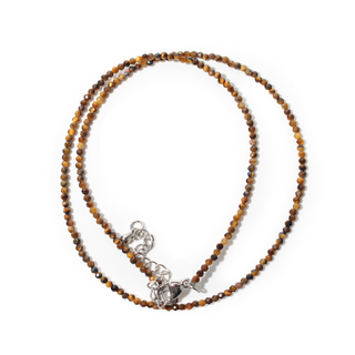Tiger Eye Bead Necklace - 2-3mm from The Rock Space