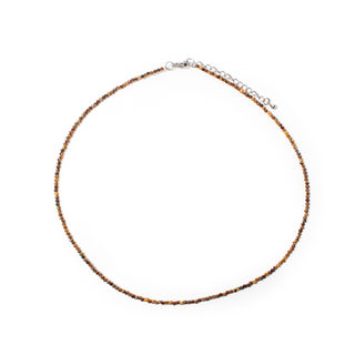 Tiger Eye Bead Necklace - 2-3mm from The Rock Space
