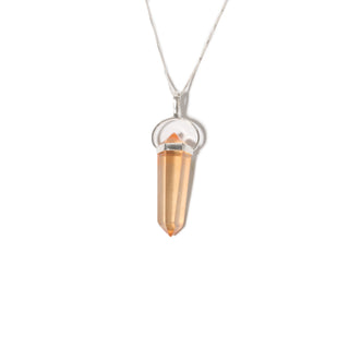 Tangerine Aura Double Terminated - 925 Silver Pendant from The Rock Space