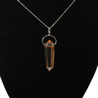 Tangerine Aura Double Terminated - 925 Silver Pendant from The Rock Space