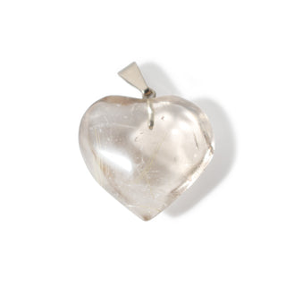 Smoky Quartz Heart Nickel - 925 Silver Pendant from Stonebridge Imports