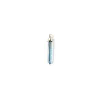 Aqua Aura Natural Point - 925 Silver Pendant from Stonebridge Imports