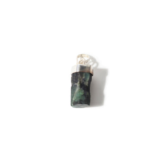 Emerald Polished Point - 925 Silver Pendant from The Rock Space