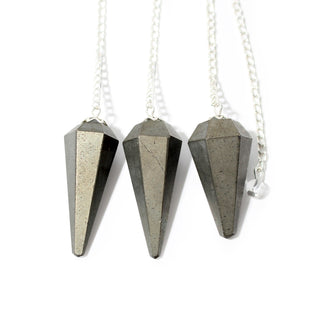 Pyrite Pendulum 6 Facet & Bead - 3 Pack from Stonebridge Imports
