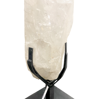 Clear Quartz Point on Iron Stand U#9 - 229 lb - 56" from The Rock Space