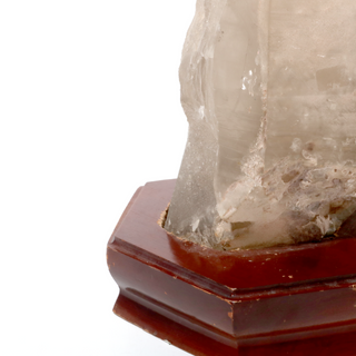 Smoky Quartz Point On Wood Base U#10 - 21 from The Rock Space
