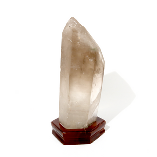 Smoky Quartz Point On Wood Base U#11 - 17 1/4" from The Rock Space