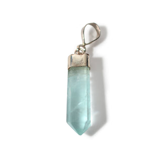 Aquamarine Translucent Sterling Silver Pendant - 3/4" to 1 1/4" from Stonebridge Imports