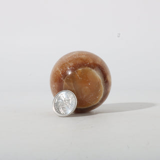 Golden Calcite Sphere from The Rock Space