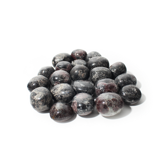 Garnet with Astrophyllite Tumbled Stones from Stonebridge Imports