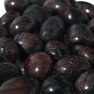 Garnet with Astrophyllite Tumbled Stones from The Rock Space