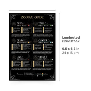 QuickStudy Guide 2.0 - Zodiac (PDF File) from Stonebridge Imports