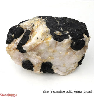 Black Tourmaline on Quartz Matrix U#2    from Stonebridge Imports