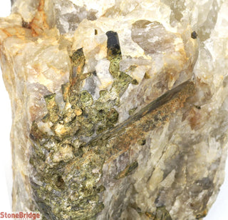 Green Tourmaline on Quartz Matrix U#8    from Stonebridge Imports