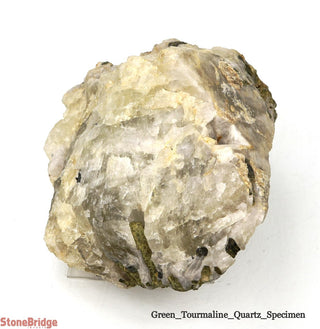 Green Tourmaline on Quartz Matrix U#4    from Stonebridge Imports
