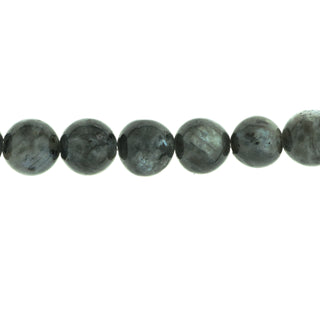 Black Moonstone - Round Strand 15" - 6mm from Stonebridge Imports