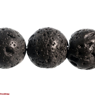 Black Lava Round Strand - 8mm    from Stonebridge Imports