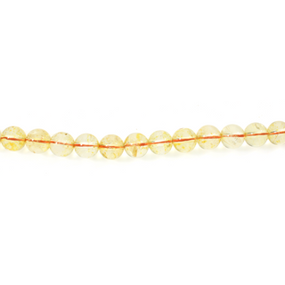 Citrine A Round Strand 7" - 8mm (Enhanced) from Stonebridge Imports