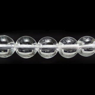 Natural Quartz - A - Round Strand 15" - 6mm    from Stonebridge Imports