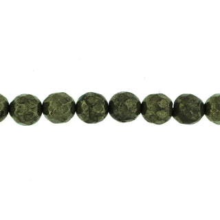 Pyrite Faceted - Round Strand 7" - 8mm    from Stonebridge Imports