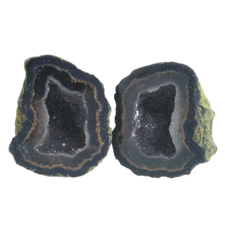 Agate Mini Geode Pair #2 - 15Mm to 20Mm    from Stonebridge Imports