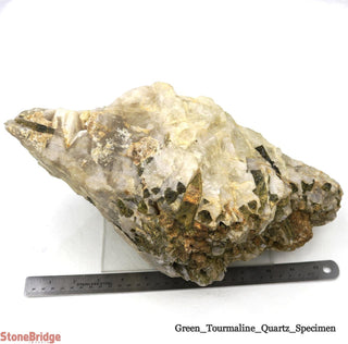 Green Tourmaline on Quartz Matrix U#4    from Stonebridge Imports