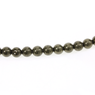 Pyrite - Round Strand 15" - 6mm    from Stonebridge Imports