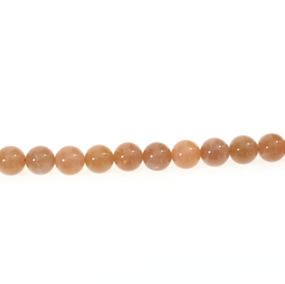 Sunstone - Round Strand 7" - 8mm from Stonebridge Imports
