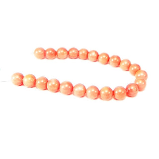 Pink Coral - Round Strand 7" - 8mm    from Stonebridge Imports