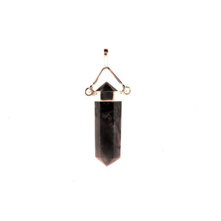 Rhodonite Double Terminated Wand Swivel - 925 Silver Pendant from Stonebridge Imports